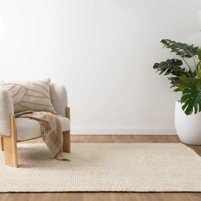 Bengal Jute Rug, 290x200cm, Bleach