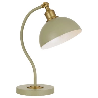 Brevik Iron Adjustable Desk Lamp, Green