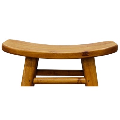 Alta Mahogany Timber Counter Stool, Caramel