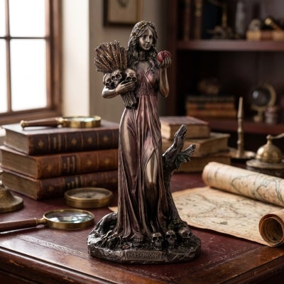 Veronese Cold Cast Bronze Coated Greek Mythology Figurine, Persephone