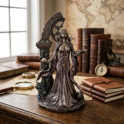 Veronese Cold Cast Bronze Coated Mythology Figurine, Aradia
