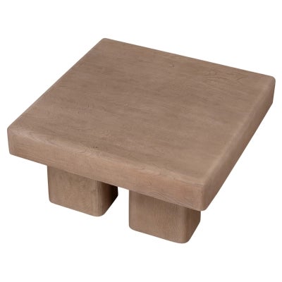Estelon Mango Wood Square Coffee Table, 80cm, Natural
