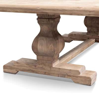 Merssure Reclaimed Elm Pedestal Coffee Table, 150cm