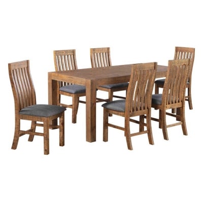 Holtet Rustic Pine Timber Dining Chair