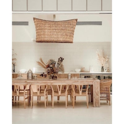 Hanx Replica Hans Wegner Wishbone Chair, Natural / Tan