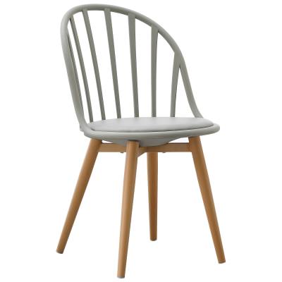Jiri Dining Chair, Set of 4, Grey / Natural