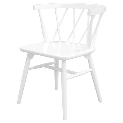 Sierra Oak Timber Dining Chair, Set of 2, White