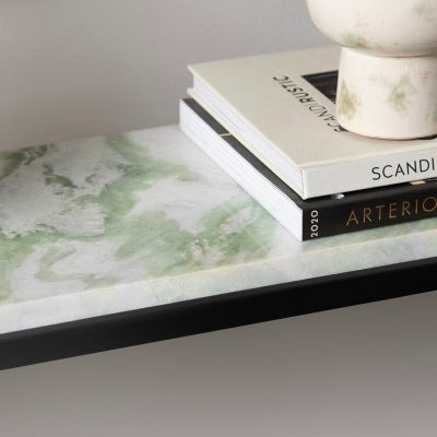 Alayna Marble & Metal Console Table, 106cm