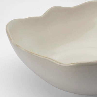 Malmo Ceramic Serving Bowl, Off White
