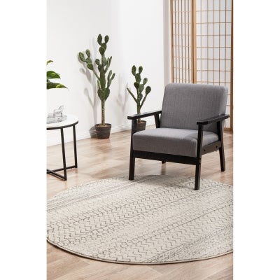 Chrome Harper Modern Tribal Round Rug, 150cm