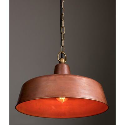 Deksel Metal Pendant Light, Aged Copper