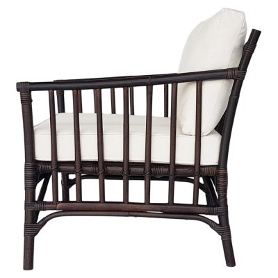 Montaro Rattan Armchair, Dark Brown