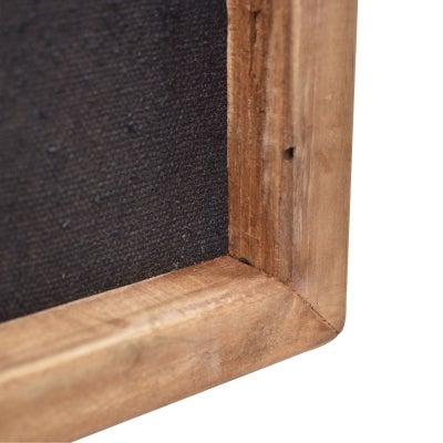 Haston Framed Wood on Canvas Wall Art, 82cm, Natural / Charcoal