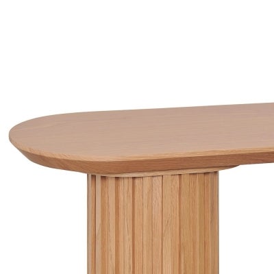 Mossvale Woode Oval Console Table, 140cm, Natural