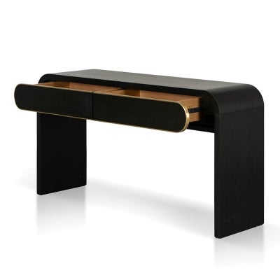 Hillston Wooden Console Table, 150cm, Espresso Black