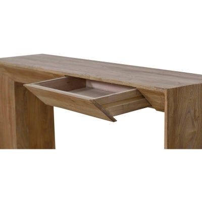Zari Reclaimed Elm Timber Console Table, 150cm