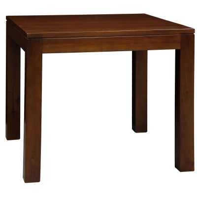 Amsterdam Solid Mahogany Timber 90cm Square Dining Table - Mahogany