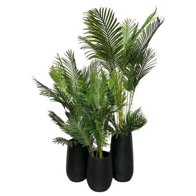 Hypatia Terrazzo Tall Planter Pot, Large, Black