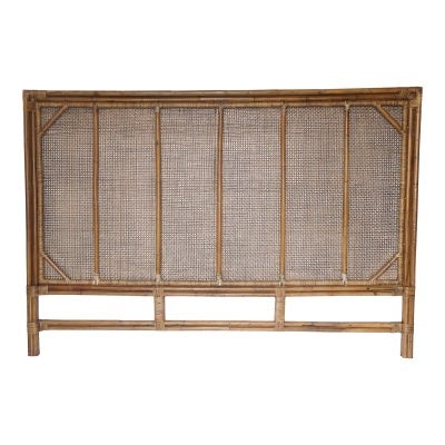 Cayman Lancer Rattan Bed Headboard, King, Natural