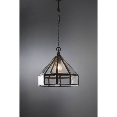 Hagman Metal & Glass Pendant Light