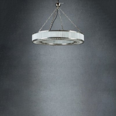Franschhoek Metal & Glass Ring Pendant Light, Large