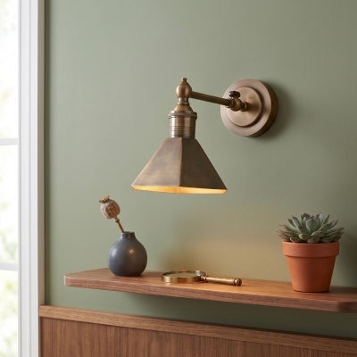 Mayfair Metal Wall Sconce - Antique Brass