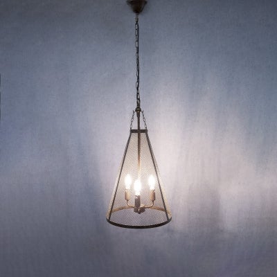 Walker Metal Mesh Pendant Light, Bronze