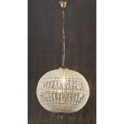 Palermo Italian Inspired Crystal Pendant Light, 50cm