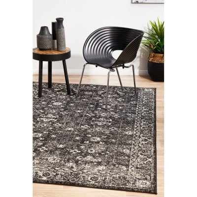 Evoke Estella Turkish Made Oriental Rug, 230x160cm, Charcoal
