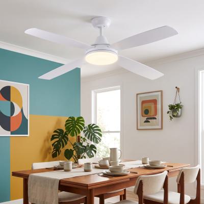 Nemoi Indoor / Outdoor DC Ceiling Fan with CCT LED Light, 137cm/54