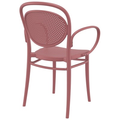 Siesta Marcel Commercial Grade Indoor / Outdoor Dining Armchair, Marsala