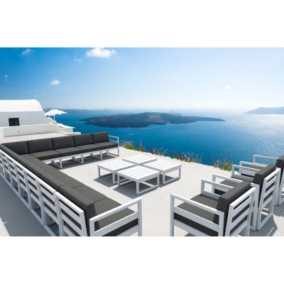 Siesta Mykonos Commercial Grade Outdoor Coffee Table, 65cm, White