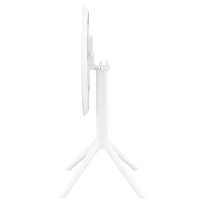 Siesta Sky Commercial Grade Indoor / Outdoor Round Folding Dining Table, 60cm, White
