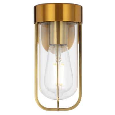 Fonseca IP44 Indoor / Outdoor Wall Light, Antique Gold