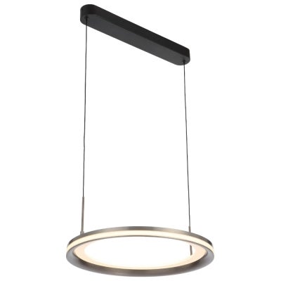 Fulcrum Aluminium Dimmable LED Single Ring Pendant Light, Small