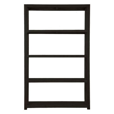 Carfu New Zealand Pine Timber Display Shelf, Large, Black