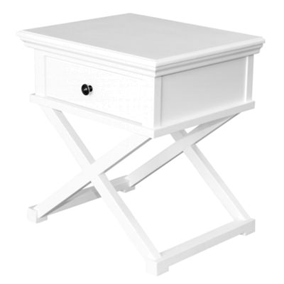 Sorrento Wooden Side Table, White