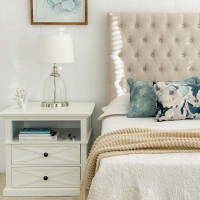 Sorrento Wooden Nightstand, White