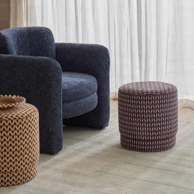 Amalfi Walter Fabric Armchair, Navy