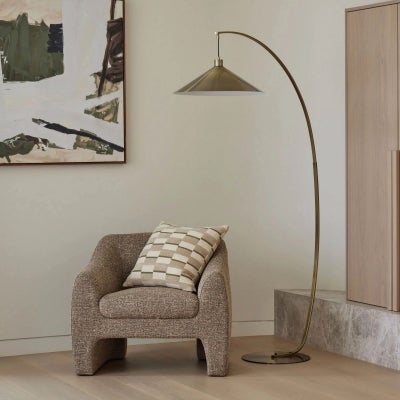 Amalfi Zavi Iron Arc Floor Lamp
