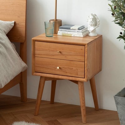 Mavri American Cherrywood Bedside Table