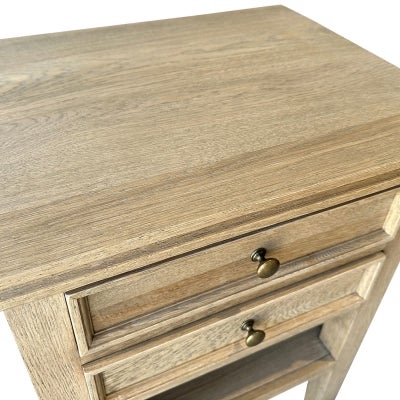 Partrack Oak Timber Petite Side Table, Weathered Oak