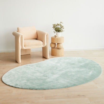 Jelly Bean Machine Washable Modern Rug, 150x220cm, Mint