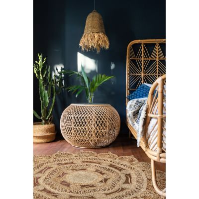 Mimosa Hand Braided Jute Round Rug, 200cm