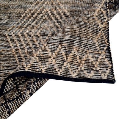 Jamaica No.1102 Handwoven Organic Jute & Cotton Rug, 110x160cm