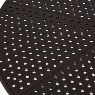Ellee Outdoor Round Cafe Table, 60cm, Black