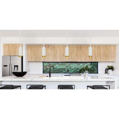 Kudo Iron Pendant Light, White