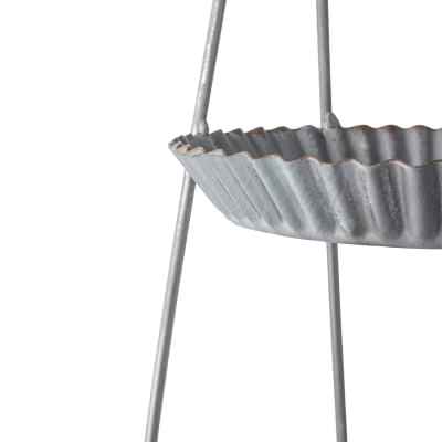 Adeliza Galvanised Metal 2 Tier Sweets Tray