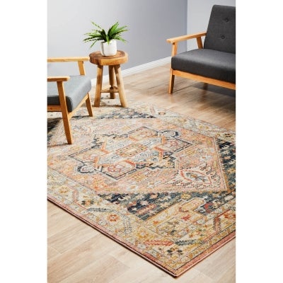 Legacy No.850 Bohemian Rug, 400x300cm, Salmon / Midnight