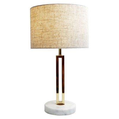 Margleus Metal & Marble Base Table Lamp